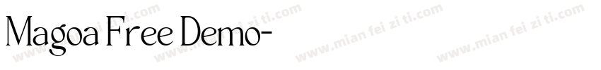 Magoa Free Demo字体转换